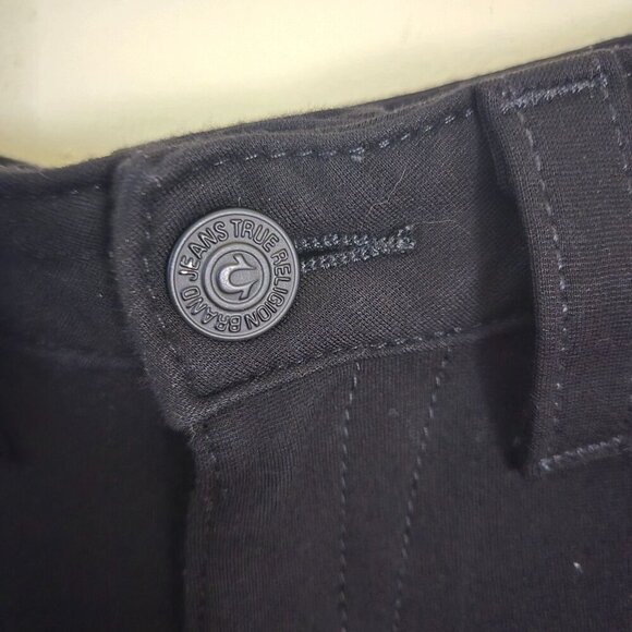 True Religion Stella Black Low Rise Stretch Skinny Pants Size 28 - Picture 3 of 7